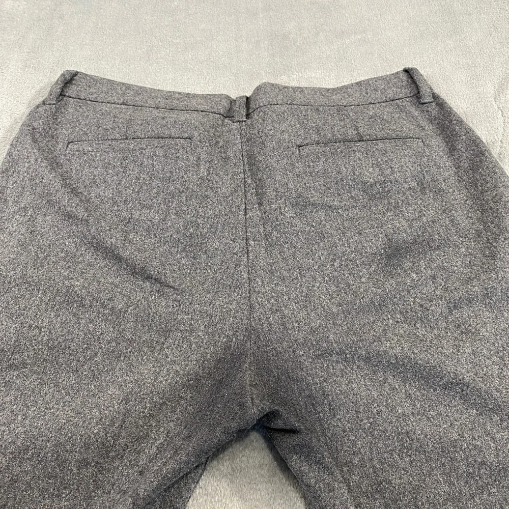 VTG Banana Republic Flannel Dress Pants Stretch Men 36R Gray Wool Blend Straight